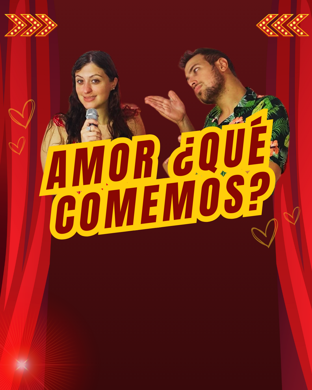 Flyer del show Amor Qué comemos